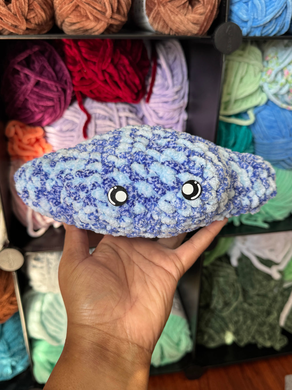 Hand-crocheted stingray
