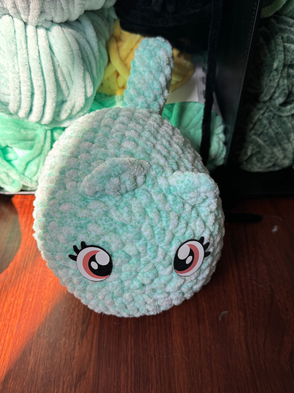 Hand-crocheted large cat