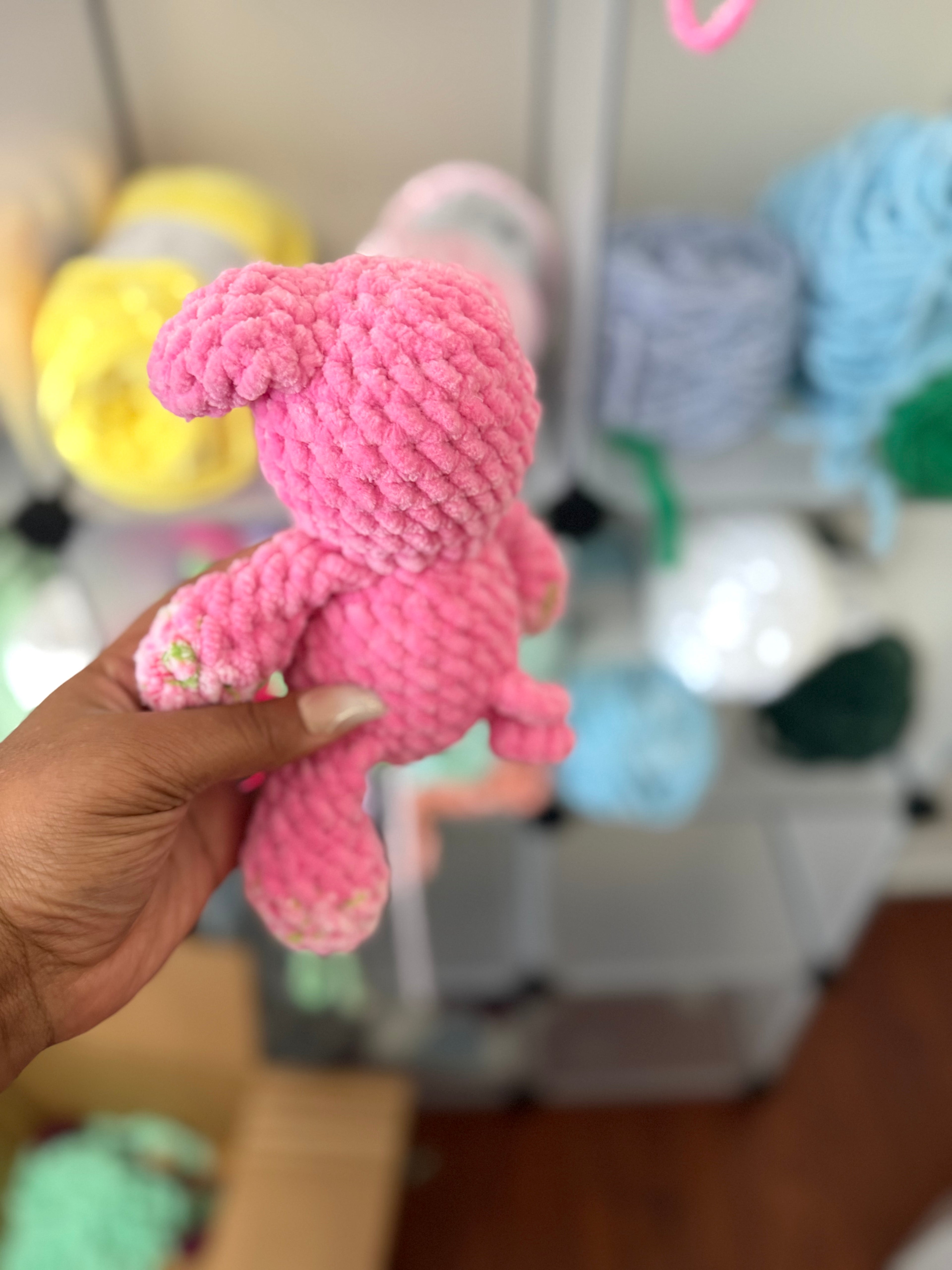 Pig with floral accents