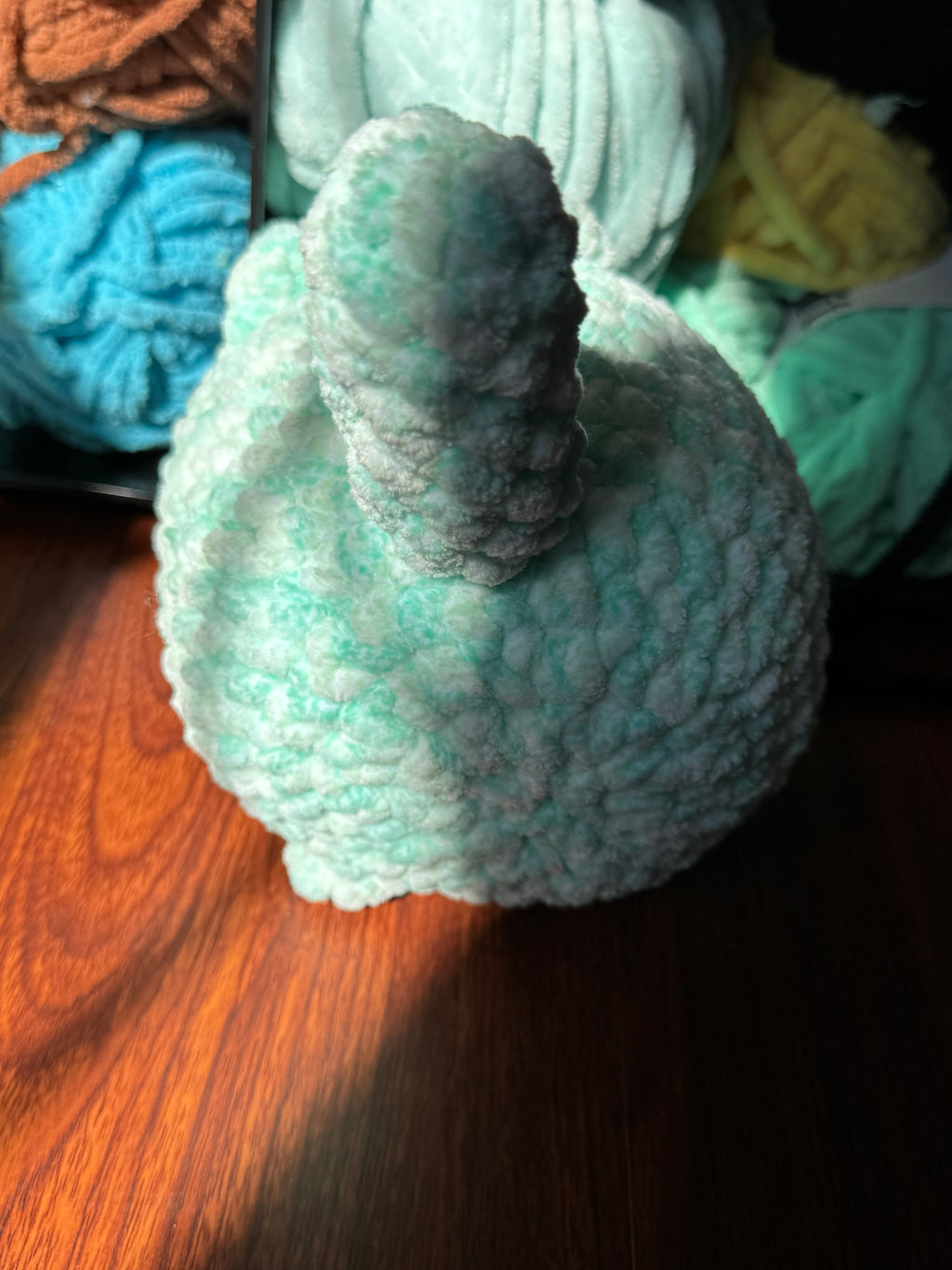 Hand-crocheted large cat