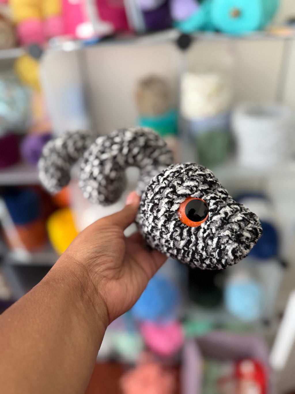 Granite snake (orange eyes)