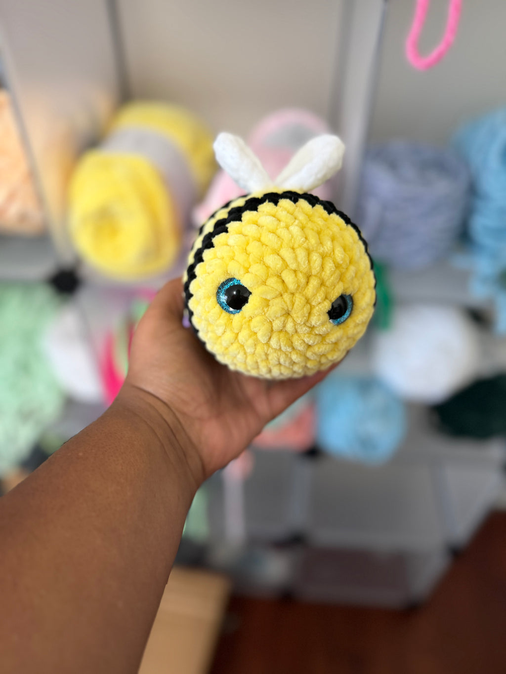 Black and yellow bee