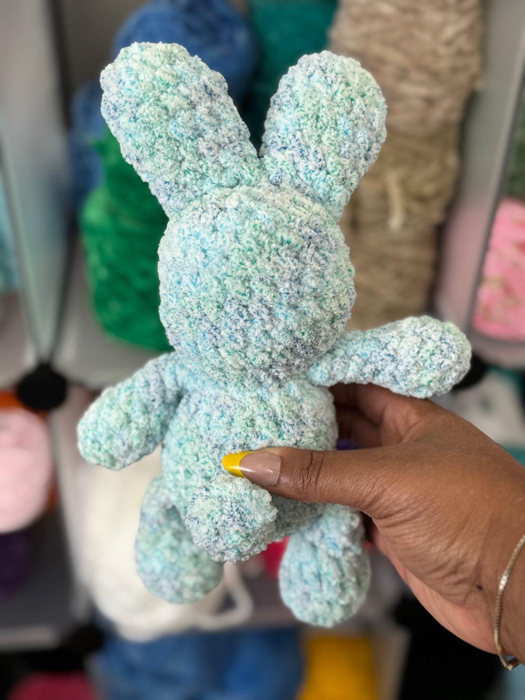 Light blue frosted bunny