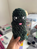 Hand-crocheted pickle