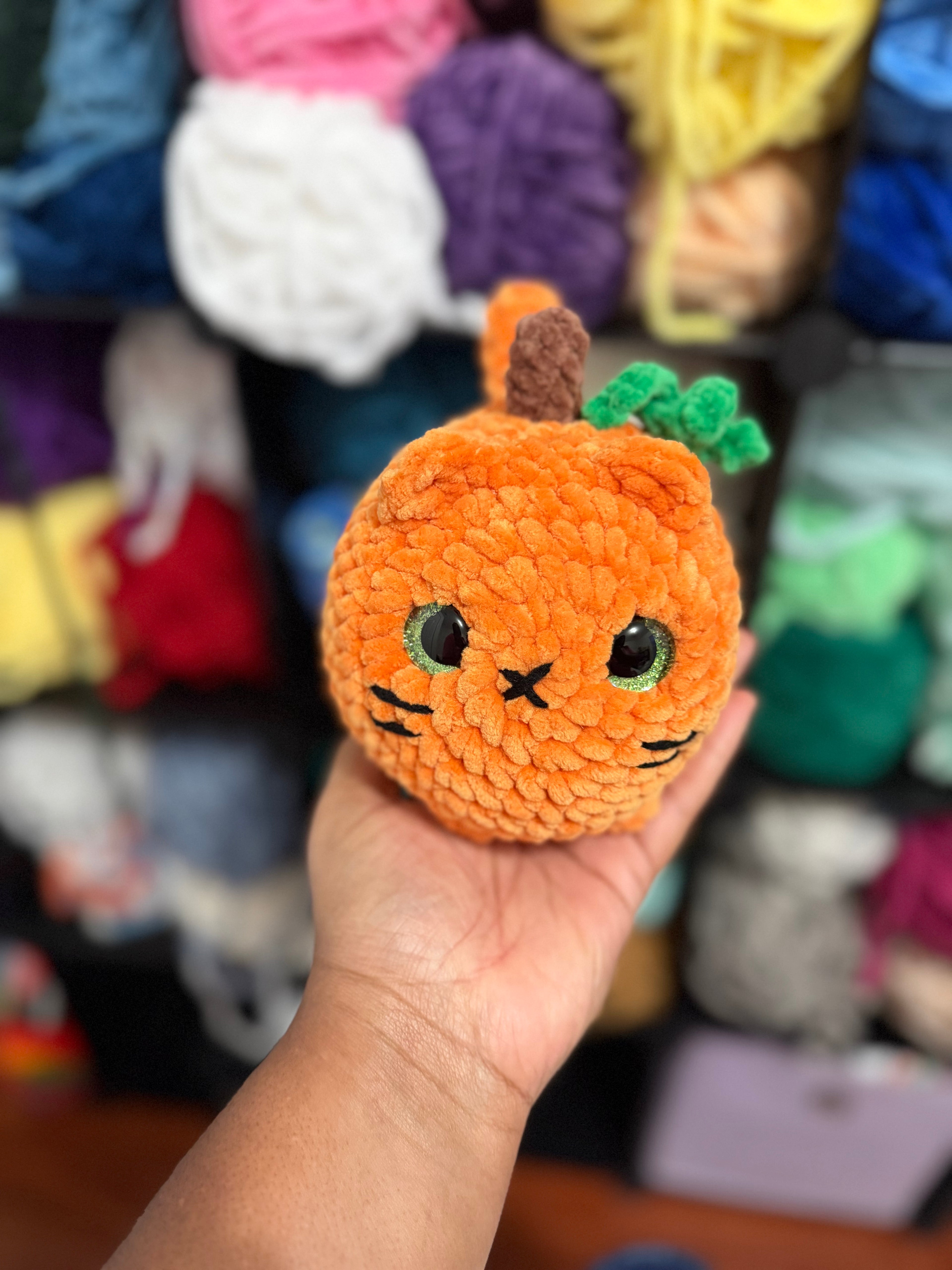 Pumpkin loaf cat