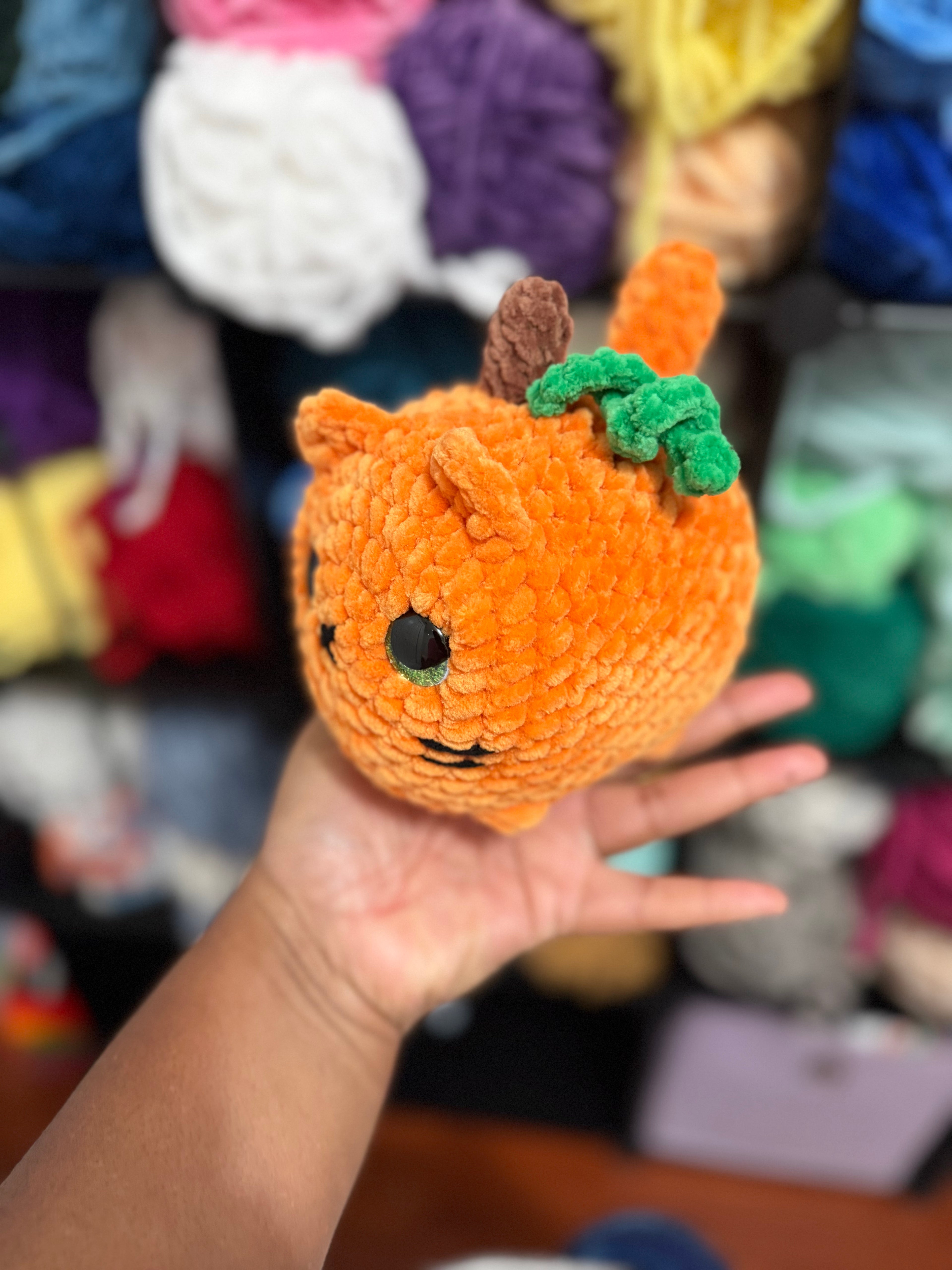 Pumpkin loaf cat