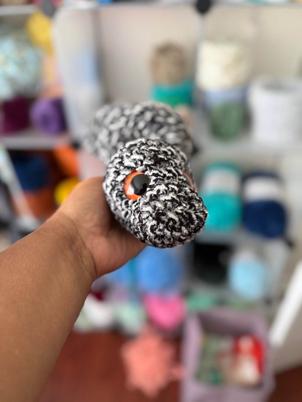 Granite snake (orange eyes)