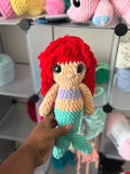 Mermaid with her fish bestie