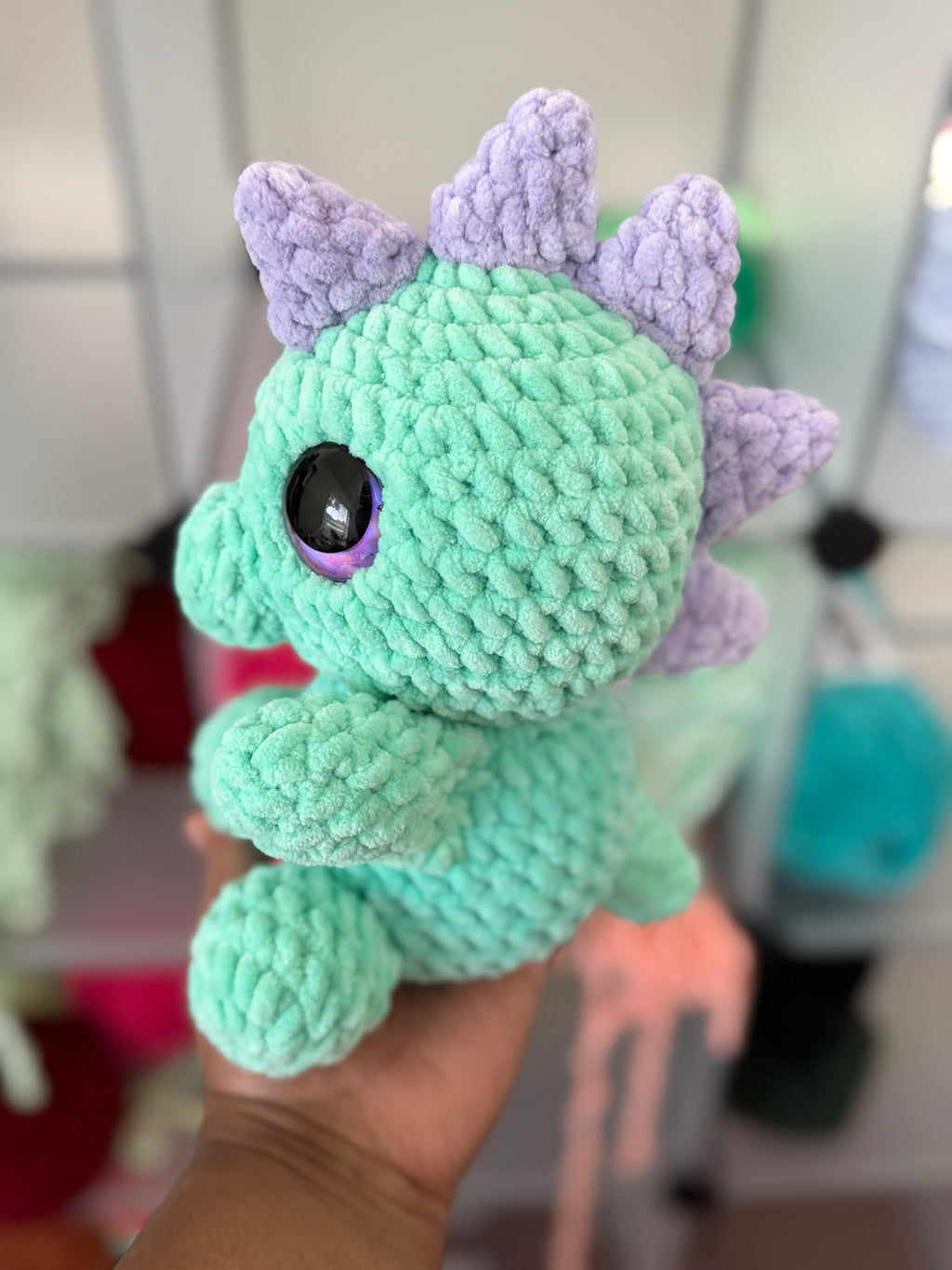Tiffany and purple sitting Dino