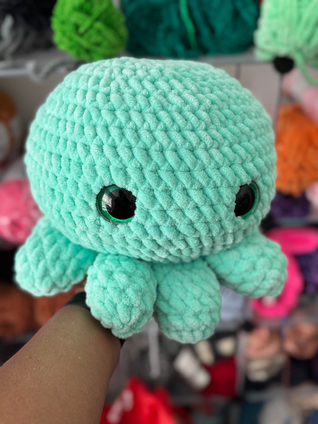 Hand-crocheted jumbo octo