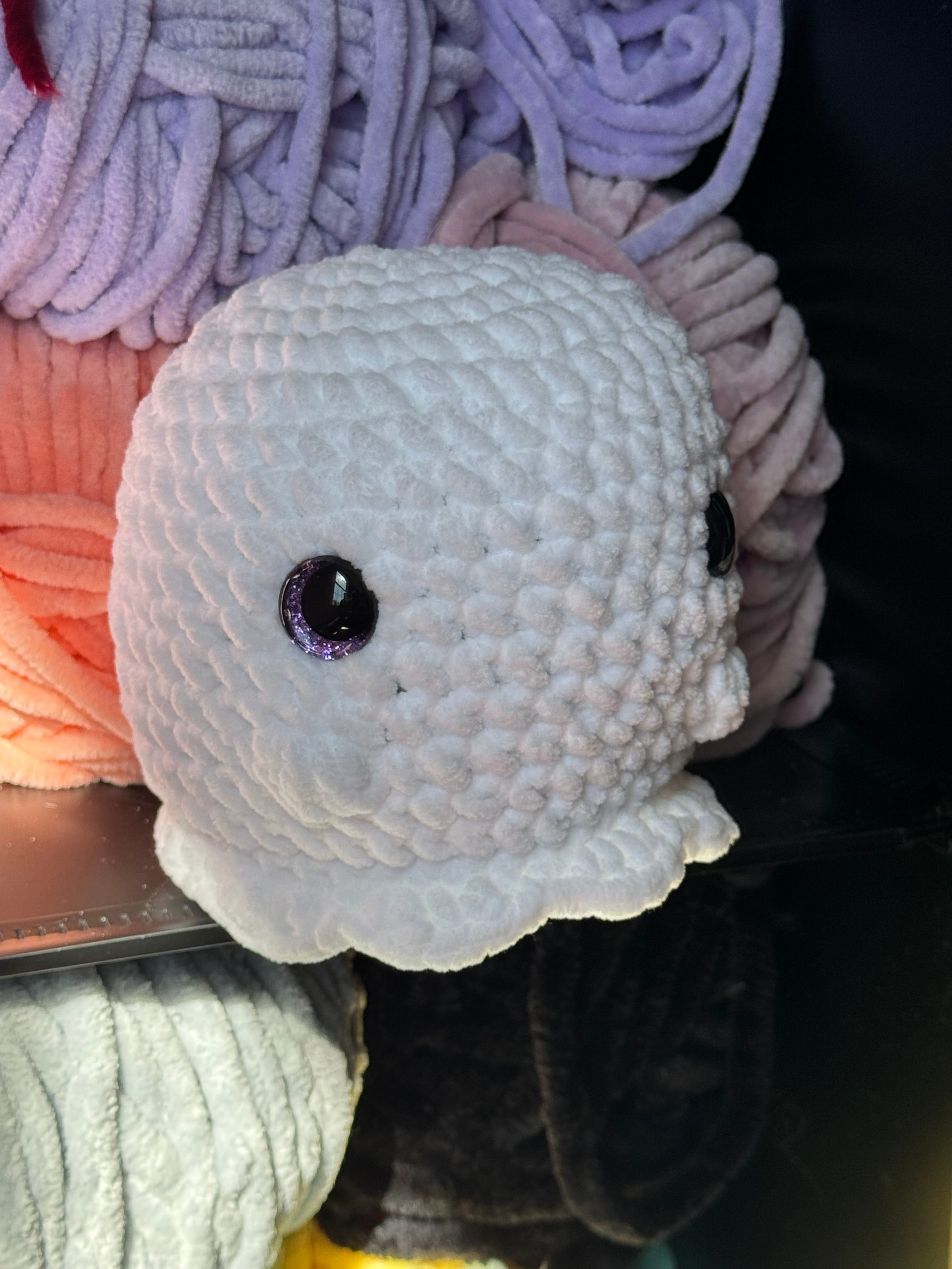 Hand-crocheted ghost