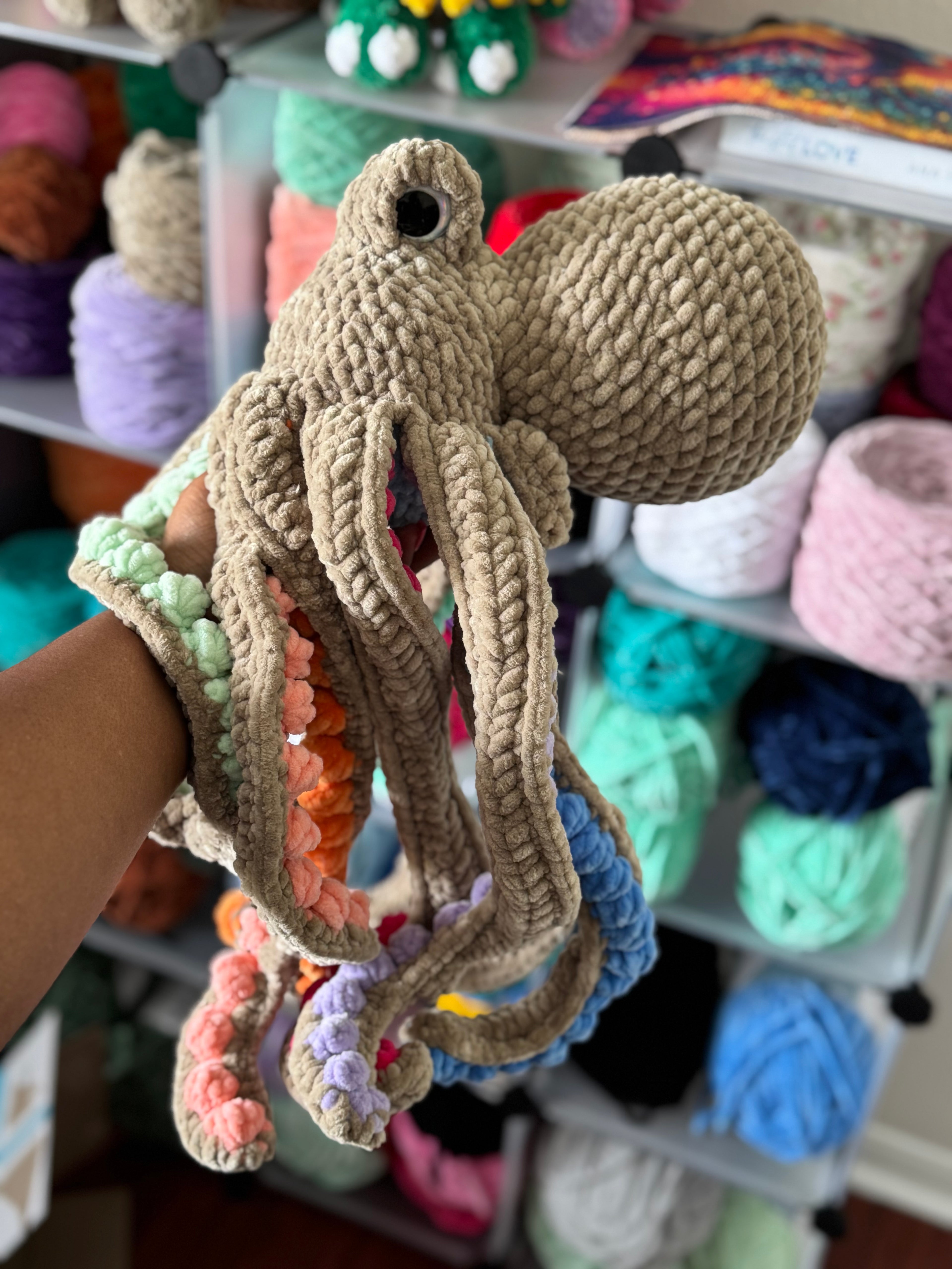 Rainbow jumbo octopus
