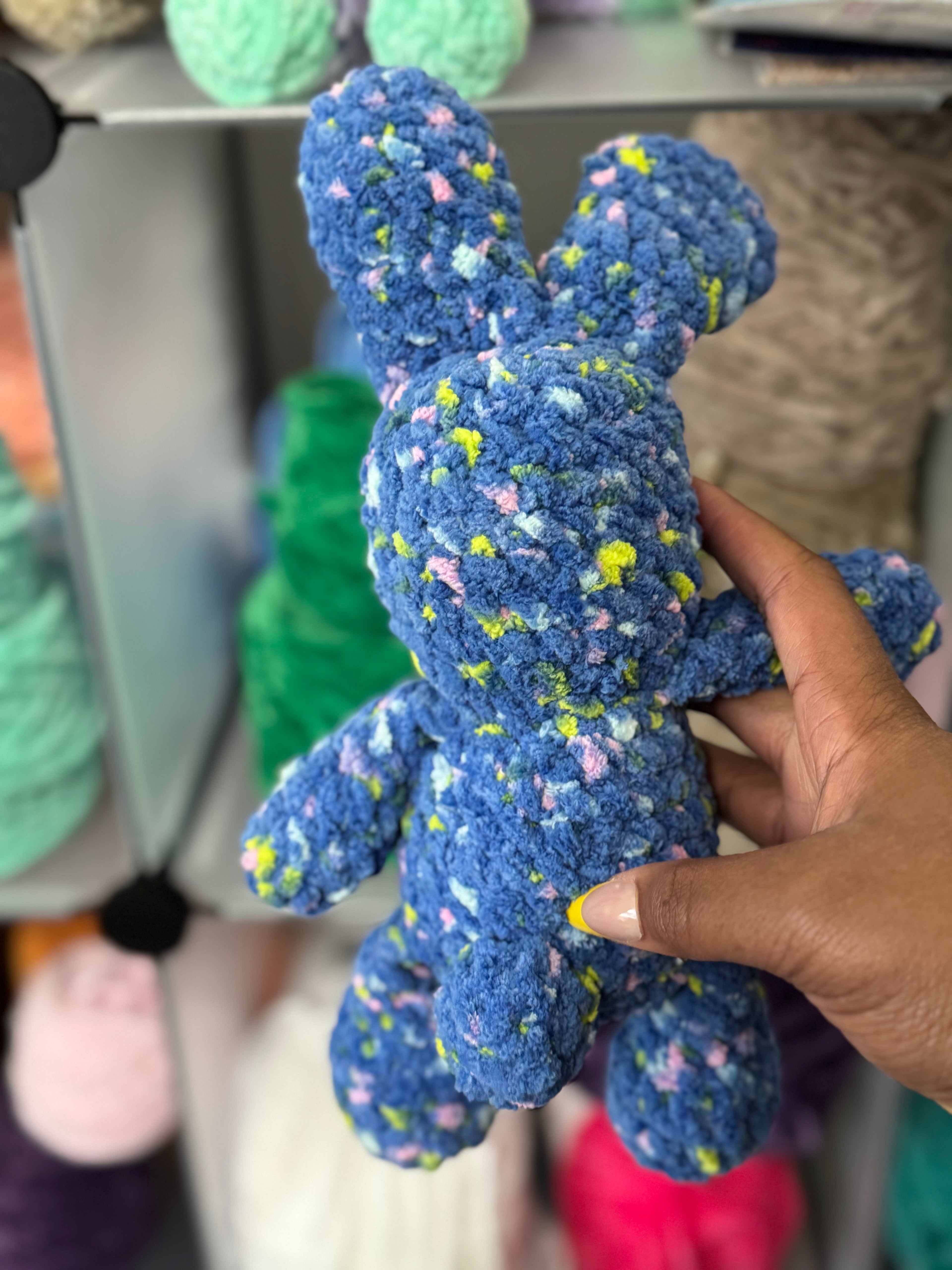 Blue dotted bunny