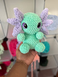 Tiffany sitting axolotl
