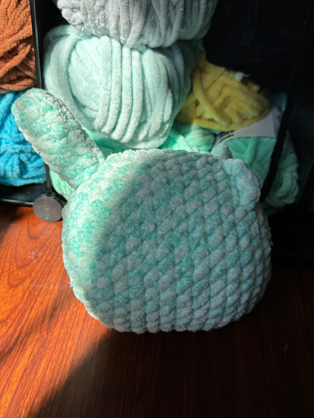 Hand-crocheted large cat