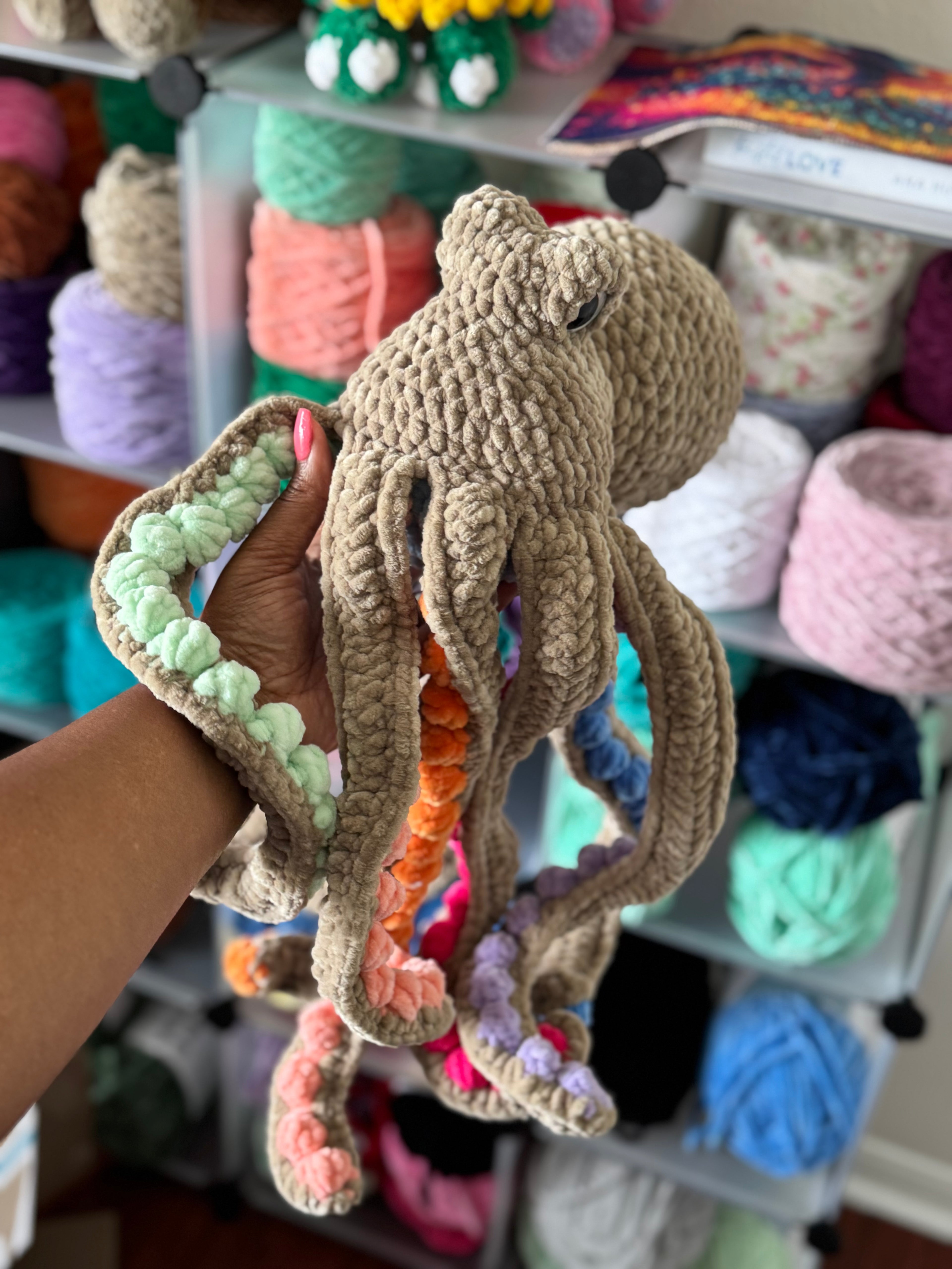 Rainbow jumbo octopus