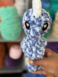 Blue large seahorse