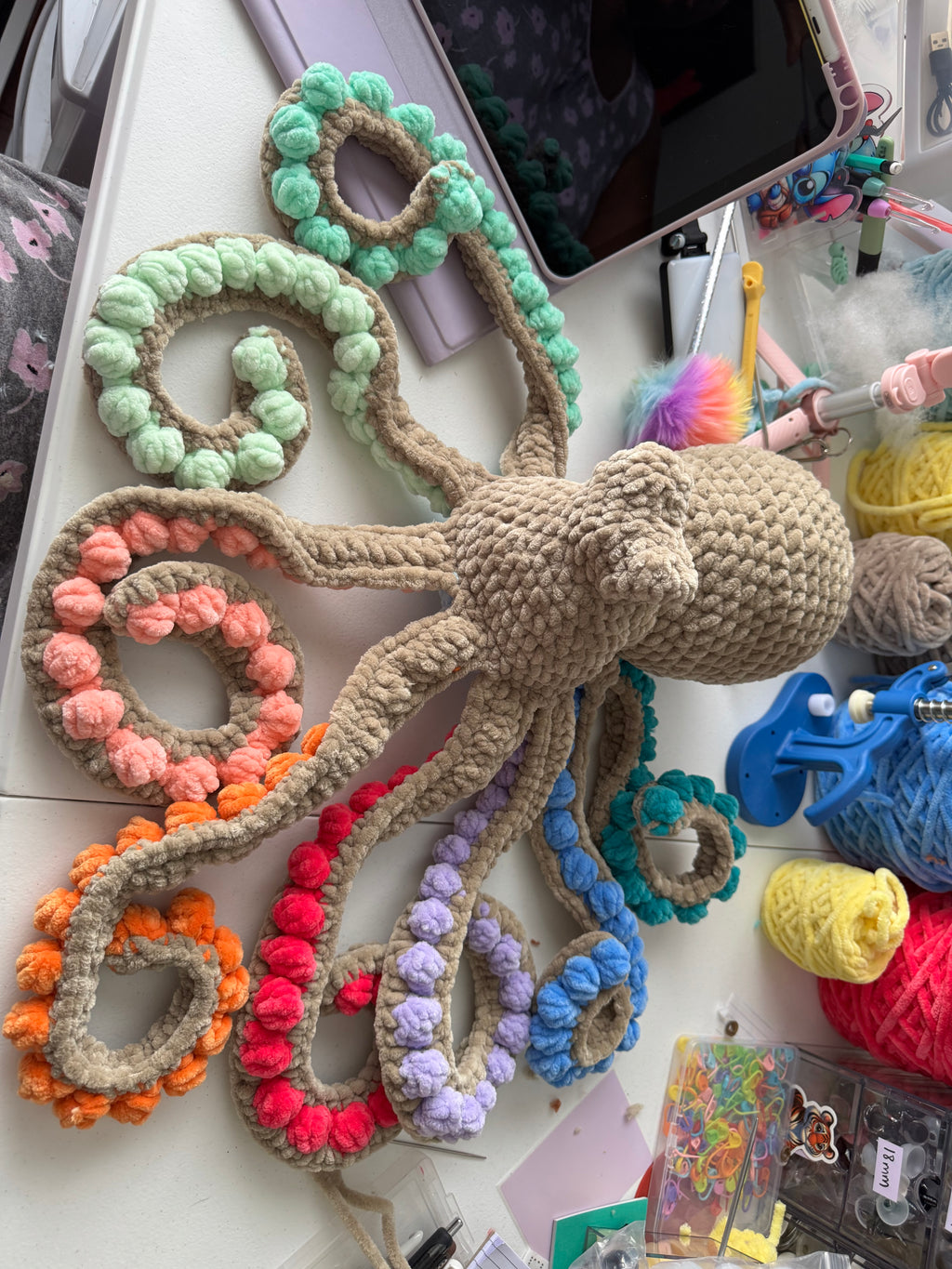 Rainbow jumbo octopus